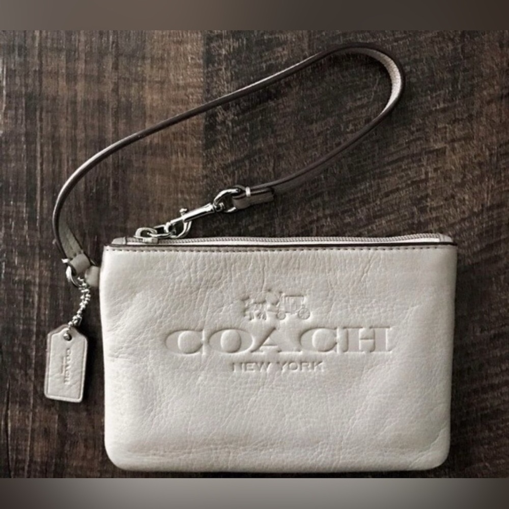 Coach chalk Wristlet